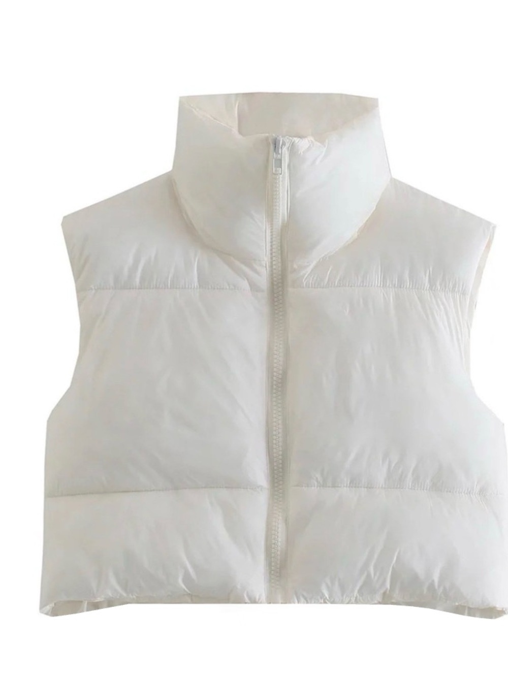 White Puffer Vest Jacket - Size XXL